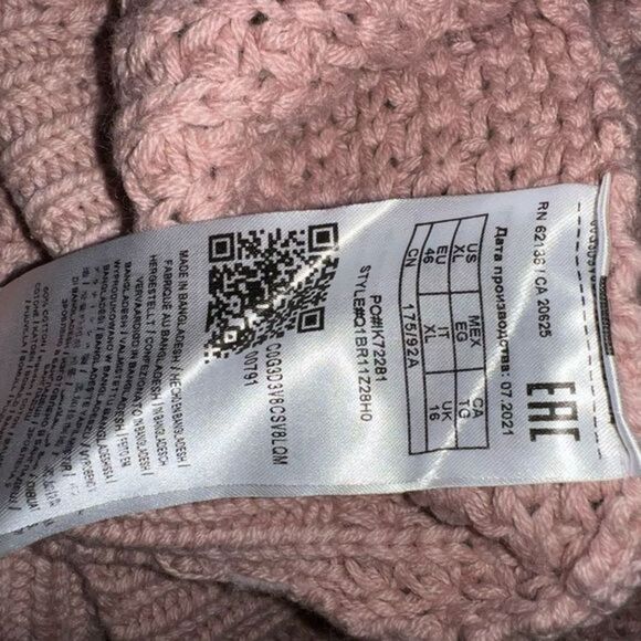 Guess Dalida chunky knit sweater long zipper statement‎ sleeves - Picture 12 of 14